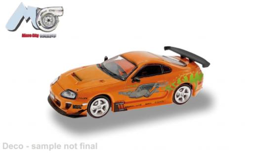 Modelauto Toyota Supra Base oranje 1/87 Micro City 87