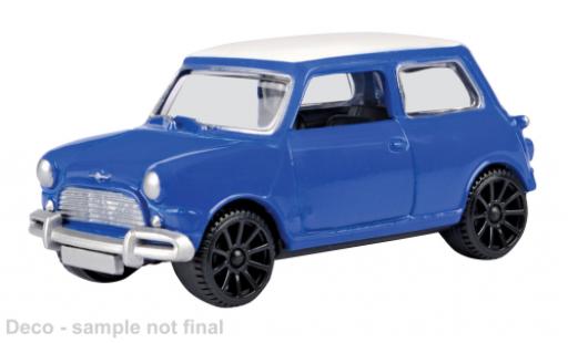 Modelauto Mini Cooper Base blauw/wit 1/43 Motormax