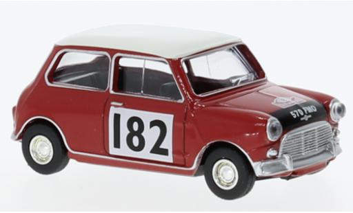 Modelauto Mini Cooper S rood/wit 1964 1/64 Norev