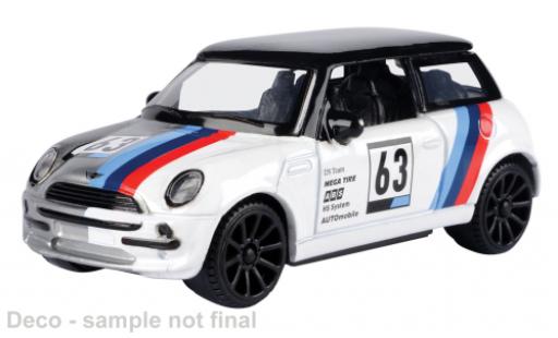 Modelauto Mini Cooper Base wit/Dekor 1/43 Motormax