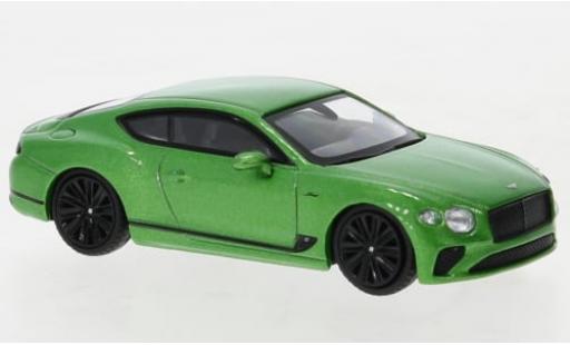 Modelauto Bentley Continental GT Speed metallic groen 1/64 Mini GT