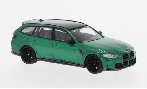 Modelauto Bmw M3 Competition Touring (G81) groen 1/64 Mini GT