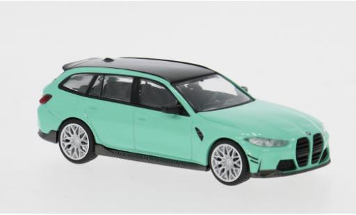 Modelauto Bmw M3 Touring M Performance turquoise 1/64 Mini GT