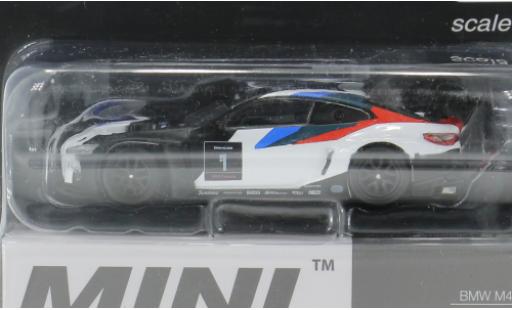 Modelauto Bmw M4 gt3 wit/Dekor 2021 1/64 Mini GT