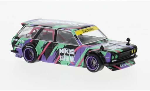 Modelauto Datsun 510 Wagon HKS V1 Dekor 1/64 Mini GT