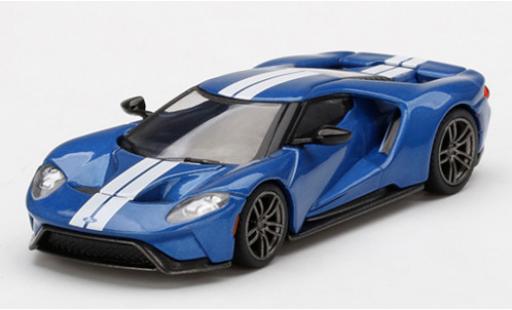 Modelauto Ford GT Berlinetta metallic blauw 1/64 Mini GT