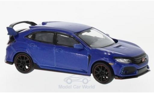 Modelauto Honda Civic Type R (FK8) metallic blauw 1/64 Mini GT
