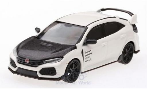 Modelauto Honda Civic Type R (FK8) wit/carbon RHD 1/64 Mini GT