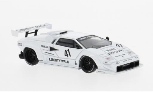 Modelauto Lamborghini Countach LB-Works wit 2024 1/64 Mini GT