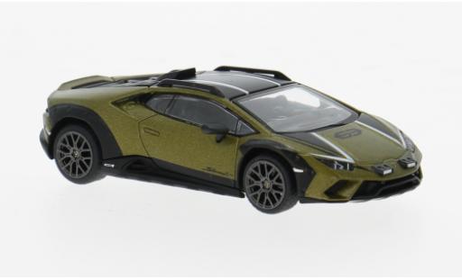 Modelauto Lamborghini Huracan Sterrato bruin 1/64 Mini GT