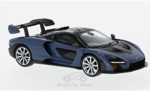 Modelauto McLaren Senna Base grijs RHD 1/18 Mini GT