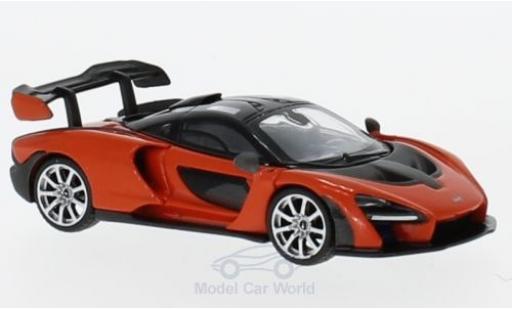 Modelauto McLaren Senna Base oranje 1/18 Mini GT
