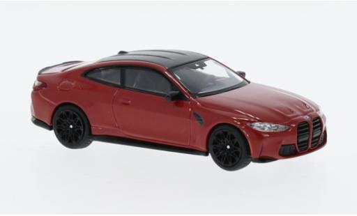 Modelauto Bmw M4 Competition (G82) metallic rood 1/64 Mini GT