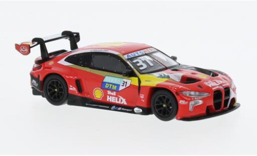 Modelauto Bmw M4 gt3 No.31 Schubert Motorsport S Helix DTM 2022 1/64 Mini GT