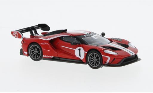 Modelauto Ford GT Heritage Edition rood 1/64 Mini GT