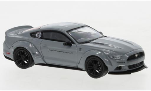 Modelauto Ford Mustang GT LB-Works grijs 1/64 Mini GT