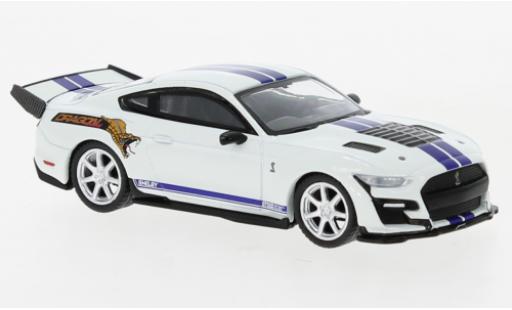 Modelauto Ford Mustang Shelby GT500 Dragonsnake wit/Dekor 1/64 Mini GT
