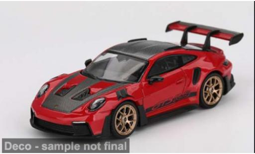 Modelauto Porsche 911 RS GT Weissach Packaging rood 2022 1/64 Mini GT