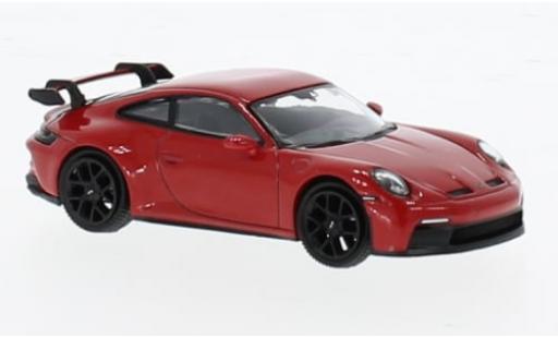 Modelauto Porsche 911 GT3 rood 1/64 Mini GT