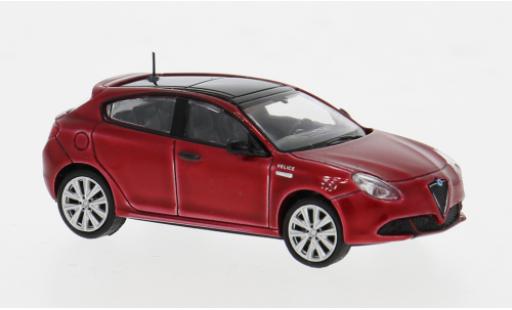 Modelauto Alfa Romeo Giulia quadrifoglio rood 2017 1/87 Minichamps