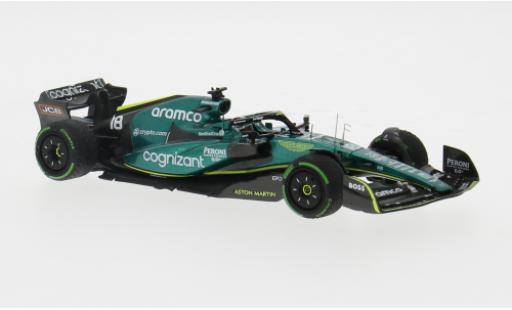 Modelauto Aston Martin AMR22 f1 2 No.18 Aramco Cognizant Team Cognizant formule 1 GP Singapur 2022 1/43 Minichamps