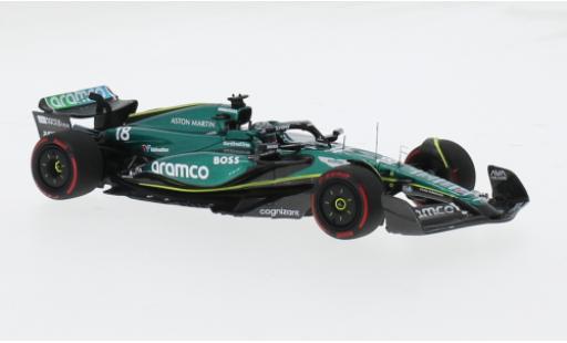 Modelauto Aston Martin AMR24 f1 4 No.18 Aramco Team Aramco formule 1 2024 1/43 Minichamps
