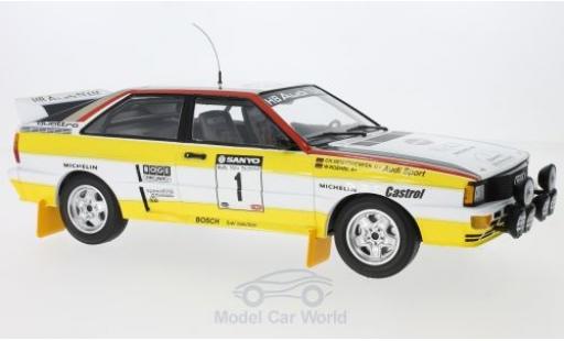 Modelauto Audi Quattro a2 No.1 Sport Rally WM Rally Neuseeland 1984 W.R&Atilde;&para;hrl/C.Geistd&Atilde;&para;rfer 1/18 Minichamps