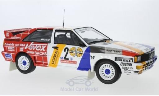 Modelauto Audi Quattro a2 No.2 Schmidt Motorsport Votex Rally DM Rally Hunsr&Atilde;&frac14;ck 1984 H.Demuth/W.Lux 1/18 Minichamps