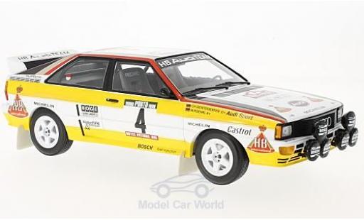 Modelauto Audi Quattro a2 No.4 HB Rally WM Rally Portugal 1984 W.R&Atilde;&para;hrl/C.Geistd&Atilde;&para;rfer 1/18 Minichamps