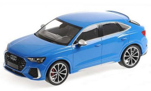 Modelauto Audi RS Q3 sportback (F3) blauw 2019 1/18 Minichamps