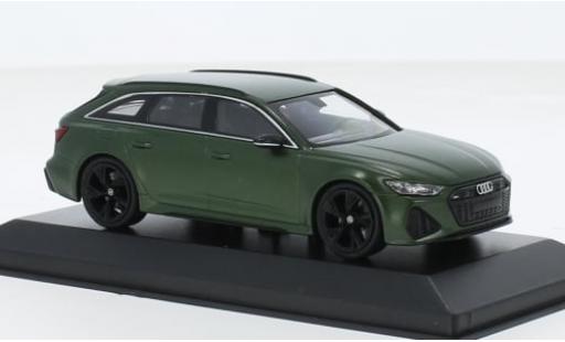 Modelauto Audi RS6 avant mat-groen 2019 1/43 Minichamps