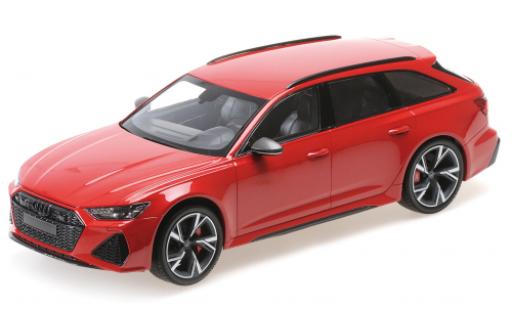 Modelauto Audi RS6 avant metallic rood 2019 1/18 Minichamps