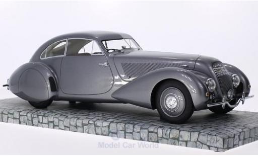 Modelauto Bentley Embiricos coupe metallic grijs RHD 1938 First Class Collection 1/18 Minichamps