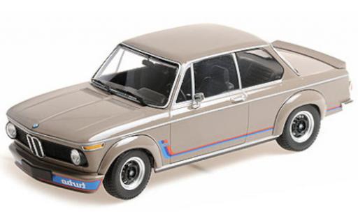 Modelauto Bmw 2002 Turbo beige/Dekor 1972 1/18 Minichamps
