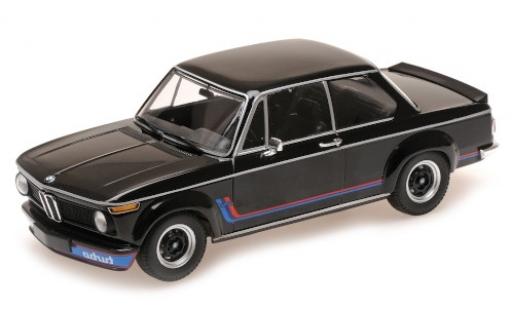Modelauto Bmw 2002 Turbo zwart/Dekor 1973 1/18 Minichamps