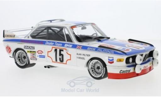 Modelauto Bmw 3.0 CSL No.15 Alpina 24h Spa 1973 A.Peltier/H.Menzel 1/18 Minichamps