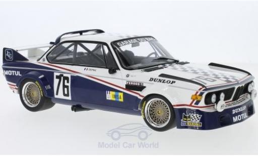 Modelauto Bmw 3.0 CSL No.76 Garage Du Bac 24h Le Mans 1977 Depnic/J.Coulon 1/18 Minichamps