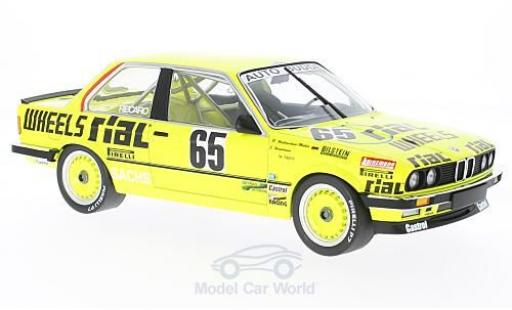 Modelauto Bmw 325 course i No.65 Auto Budde Team Rial 24h N&Atilde;&frac14;rburgring 1986 J.Hamelmann/R.Walterscheid-M&Atilde;&frac14;ller/M.Trint 1/18 Minichamps
