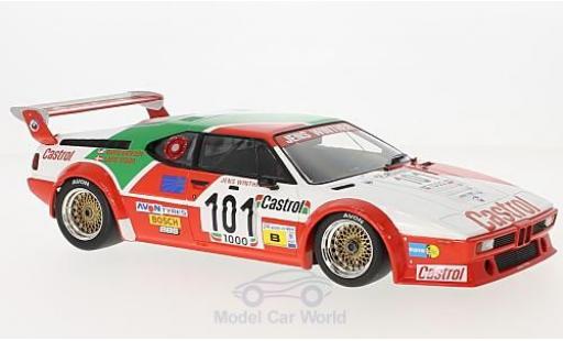 Modelauto Bmw M1 1984 No.101 Jens Winther Team Castrol 24h Le Mans J.Winther/D.Mercer/L-V.Jensen 1/18 Minichamps