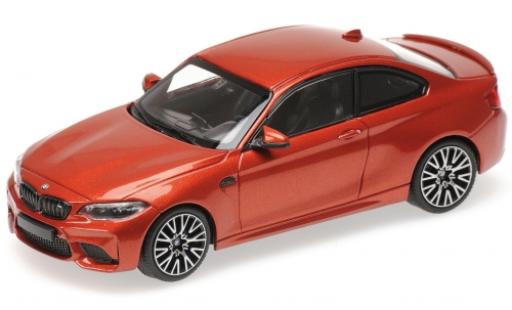 Modelauto Bmw M2 Competition metallic oranje 2019 1/43 Minichamps