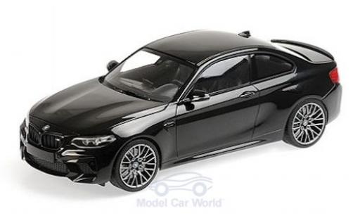 Modelauto Bmw M2 Competition metallic zwart 2019 1/18 Minichamps