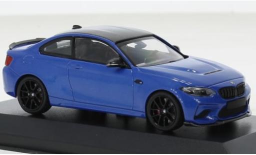 Modelauto Bmw M2 CS metallic blauw 2020 1/43 Minichamps