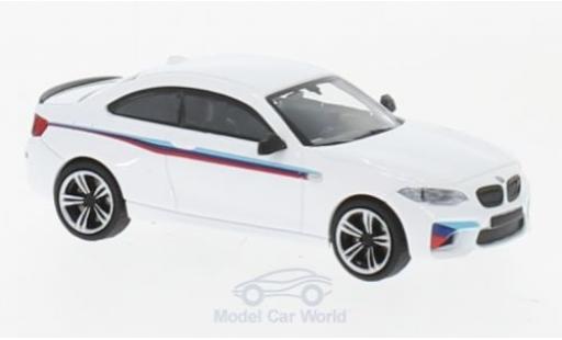 Modelauto Bmw M2 presentation wit 2016 1/87 Minichamps