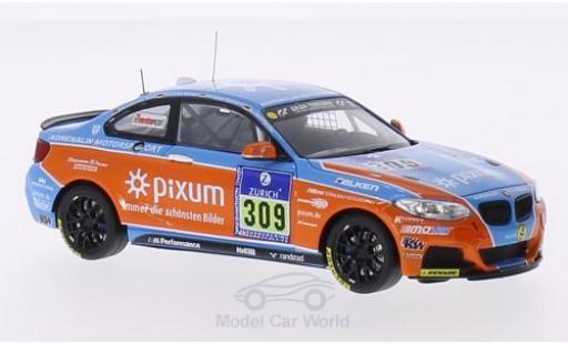 Modelauto Bmw M235 course 35i Racing No.309 Adrenalin Motorsport Pixum 24h N&Atilde;&frac14;rburgring 2015 N.Fischer/C.Konnerth/T.Wolter/C.Rink 1/43 Minichamps