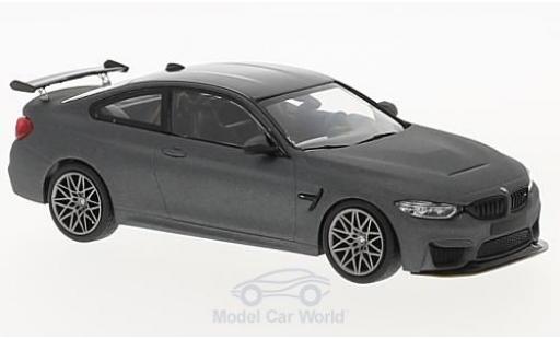 Modelauto Bmw M4 GTS (F82) mat-grijs 2016 met grijsen Felgen 1/43 Minichamps