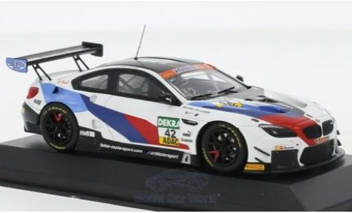 Modelauto Bmw M6 GT3 No.42 Schnitzer Motorsport ADAC GT Masters 2018 M.Jensen/T.Scheider 1/43 Minichamps