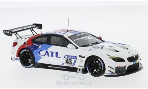 Modelauto Bmw M6 GT3 No.43 Team Schnitzer CATL 24h N&Atilde;&frac14;rburgring 2017 A.Farfus/A.Lynn/A.Felix Da Costa/T.Schneider 1/43 Minichamps