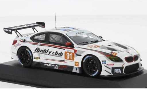 Modelauto Bmw M6 GT3 No.91 Team AAI Asian Le Mans 2018 J.S.Chen/J.Krohn/C.Mostert 1/43 Minichamps