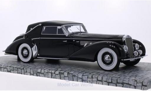 Modelauto Delage D8-120 Cabriolet Cabrio zwart 1939 First Class Collection 1/18 Minichamps