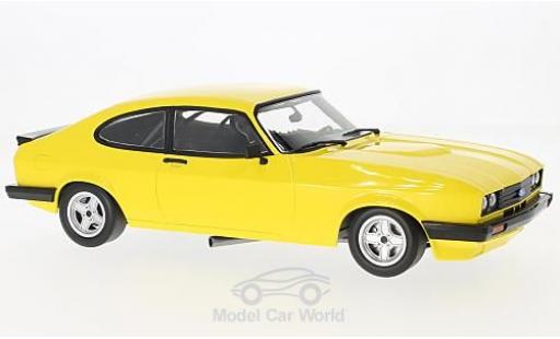 Modelauto Ford Capri 3.0S 3.0 geel 1978 1/18 Minichamps
